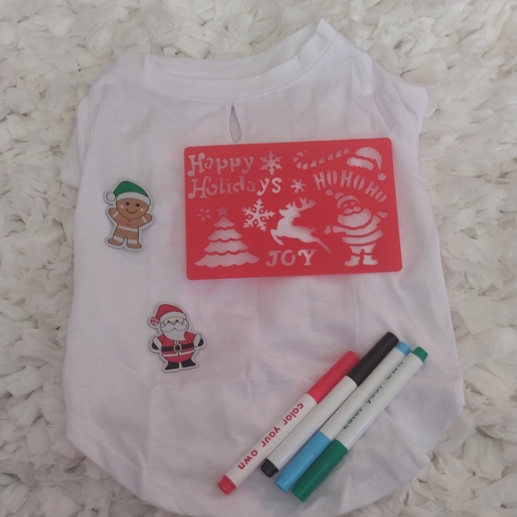 Merry Marking Dyi Pet T - Shirt size Medium 16 to 18 inch( 40 to46cm - Picture 1 of 3